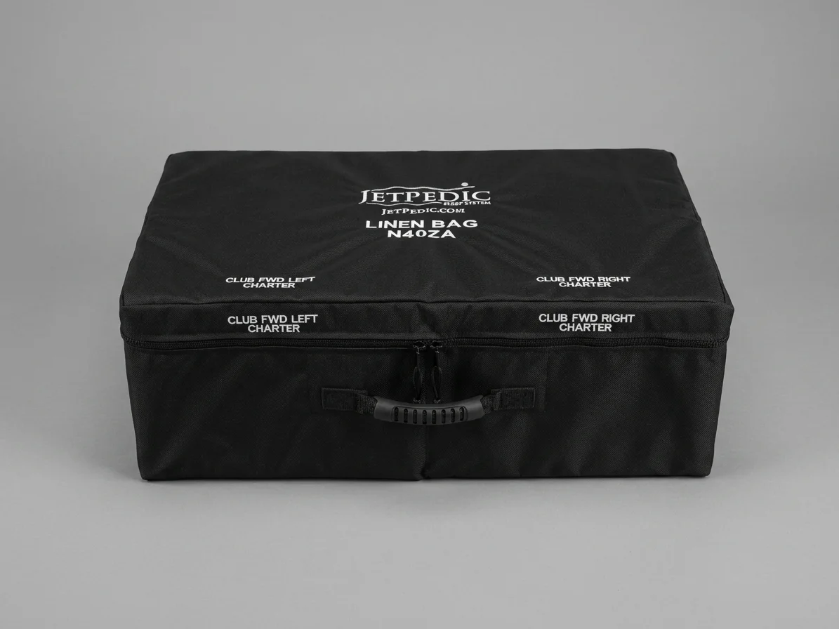 custom jet mattress double pocket linen bag